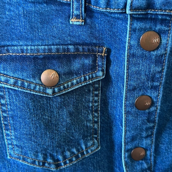 NWT Madewell Two tone Denim Mini Skirt - Picture 7 of 12
